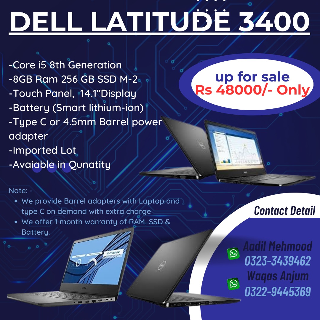 Dell 3400 Touch Panel | Core i5 8th Gen - Image 4